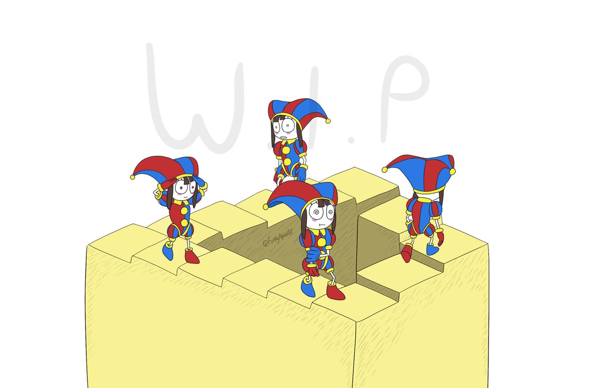 FunkyAppleArt's tweet image. Pomni Penrose stairs (Digital Circus) (#WIP)
Just a teaser/progress image of what I'm currently working on. I love The Amazing Digital Circus and have watched all of Glitch Productions' shows.
Hopefully, you like it. :)
#DigitalCircus #art #artmoots
