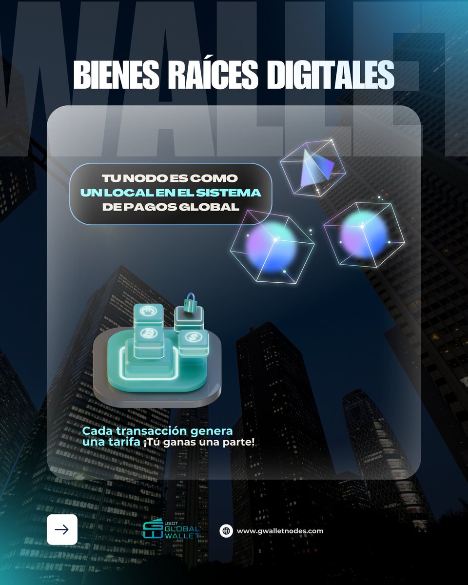 usdtglobal's tweet photo. 🎯 ¡Hazte dueño del futuro financiero!

Con G-Wallet, compra un nodo digital y gana todos los días. 🧠💰

No es token. No es Ponzi.

✅ Es infraestructura real basada en USDT.
🔗 https://t.co/kkWYNGPV6j
📱 https://t.co/yZpoqR9siB

#PropiedadDigital #GWallet #NodoDigital https://t.co/d2332VhxDO