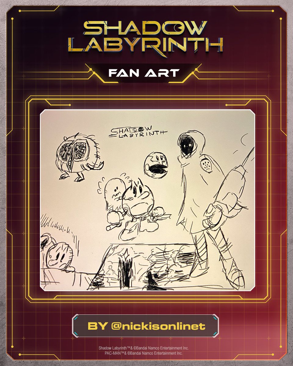 officialpacman's tweet image. You can't begin your greatest quest without a #fanartfriday celebration.
Shadow Labyrinth is available now.
🎨 @nickisonlinet, @biscottilori, general_scooter on IG