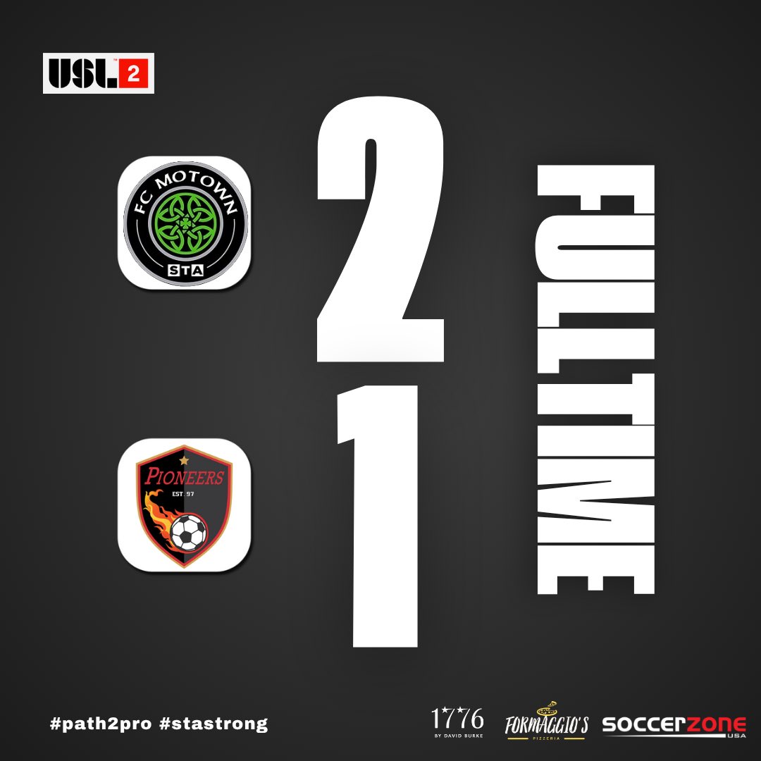 fc_motown's tweet image. FT | 2-1 | A hard-fought 2-1 win at Virtue Field!

Let’s keep it going! On to the next 💪⚽️

#path2pro #stastrong #usl2