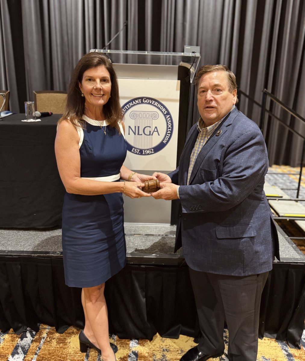 PamelaEvette's tweet image. I was honored to accept the gavel and become Chair of the National Lieutenant Governors Association (@NLGA).
It's been a pleasure working alongside my fellow lieutenant governors from across the country since 2019. I'm excited to take the reins this year as we seek out new and…