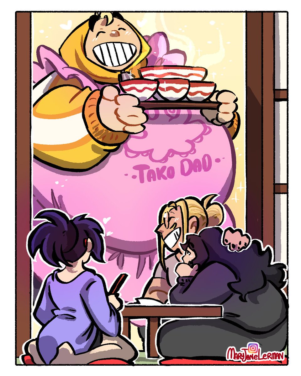 ✨Dinner's ready✨
#bnha #midnightsnack #ereasermic #fatgum #midnight #aizawashouta #ereaserhead #presentmic #taishirotoyomitsu #nemurikayama #hizashiyamada #art #digitalart #fanart