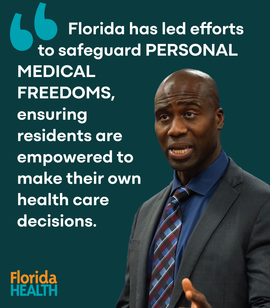 FLSurgeonGen's tweet image. As State Surgeon General, I am committed to providing Floridians with honest and scientifically-sound public health recommendations.
Yesterday's press conference underscored the importance of medical freedom, the imperative to support those impacted by mRNA COVID-19 vaccine…