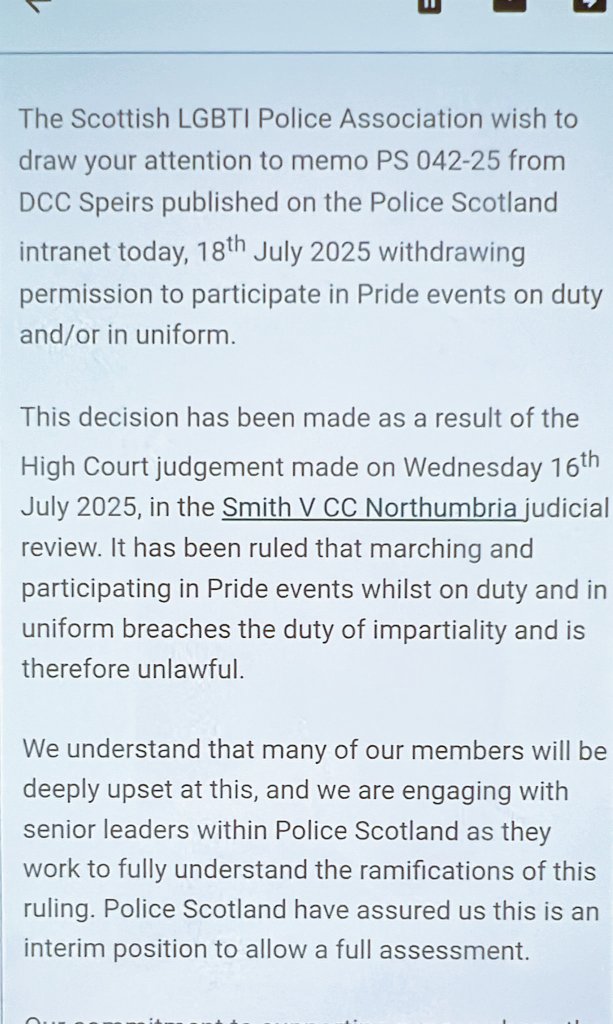Perky_43's tweet image. I said the ruling against Northumbria Police would just be the start....
Bring back policing WITHOUT FEAR OR FAVOUR.