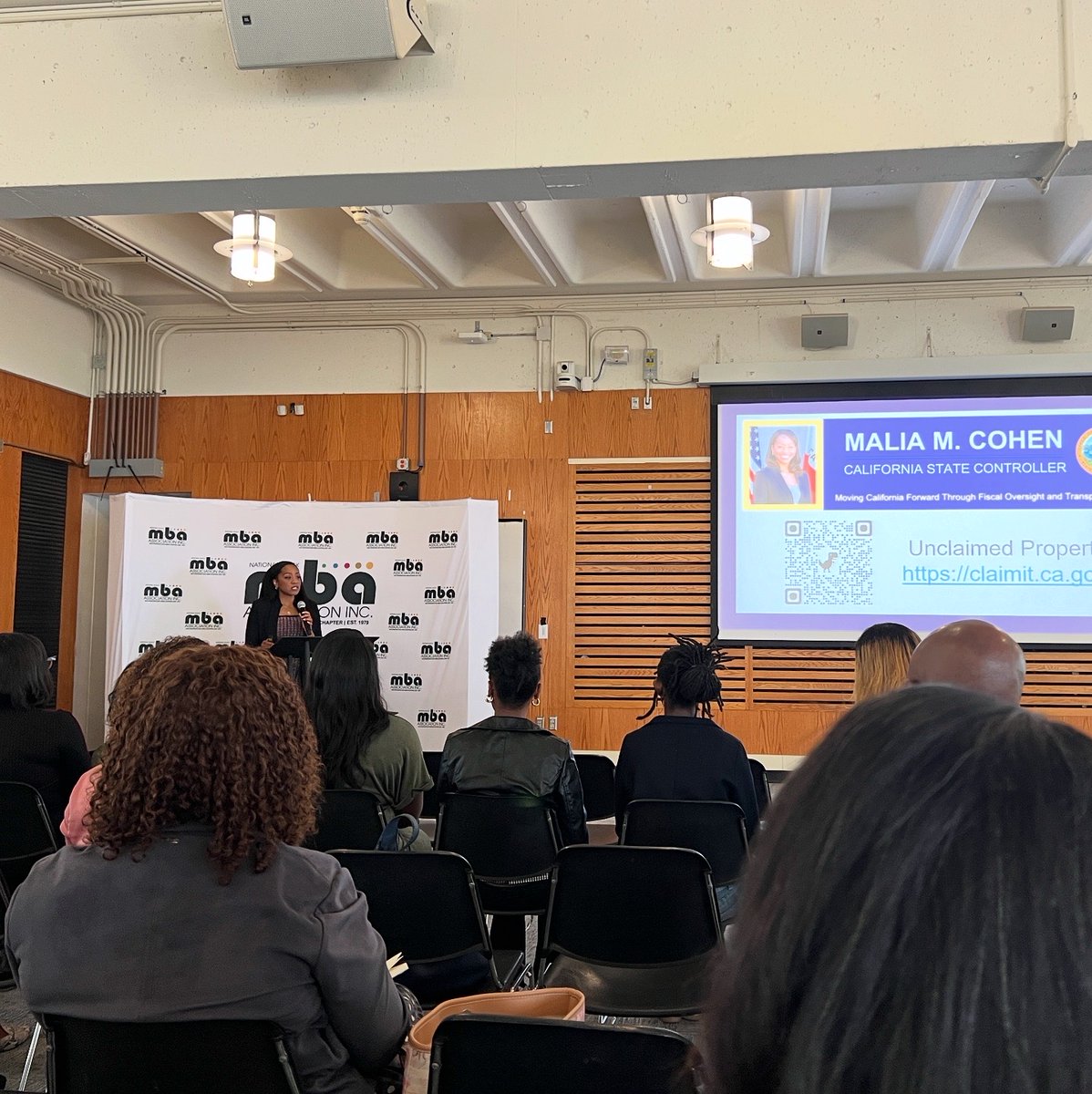 Controller Cohen had the privilege to serve as keynote speaker at the Women in LeadHERship Summit hosted by the San Francisco Black MBA Association.
Thank you to Myisha Robertson, of the S.F. NBMBAA. Let’s continue to lead with purpose and unleash our full power.