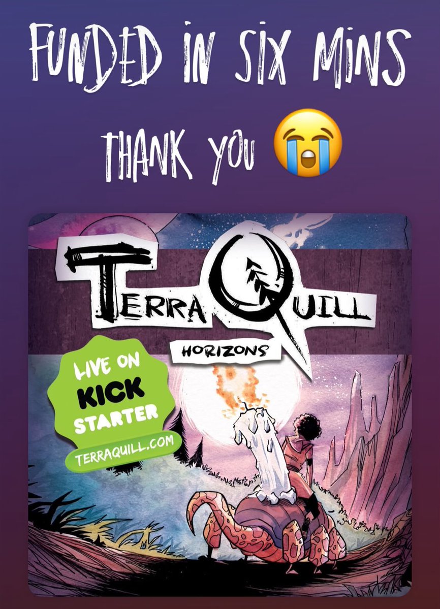 ShawnDaley's tweet image. Just a quick thank you for seeing this new TerraQuill series off the ground! TerraQuill Horizons #1 was funded in six minutes somehow. You can scoop up a copy (and get some original art!) at terraquill.com