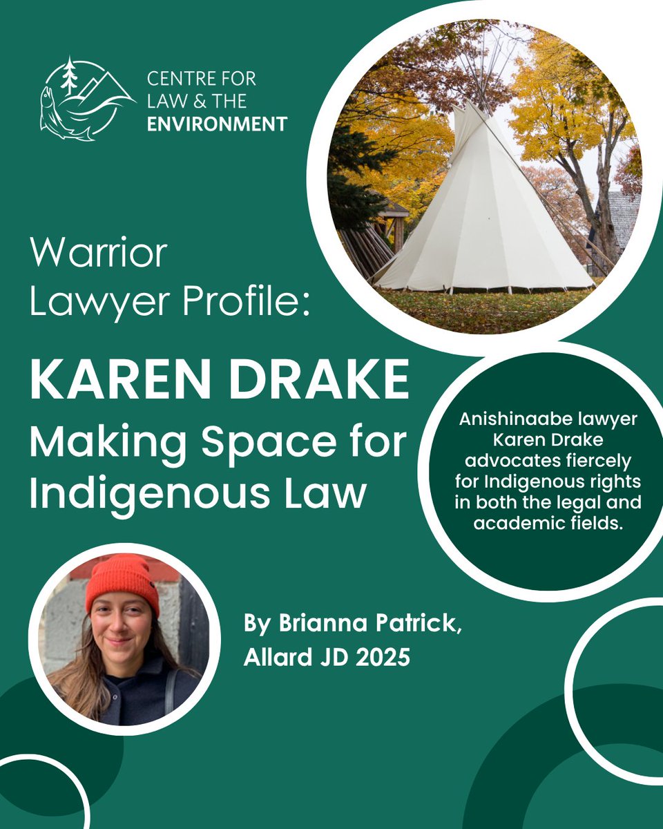 Anishinaabe lawyer Karen Drake advocates fiercely for #Indigenousrights in both the legal and academic fields. 

Learn more about Drake’s work in our latest blog post, written by <a href="/AllardLaw/">Allard School of Law</a> Green Rights &amp; #WarriorLawyers seminar student Brianna Patrick: allard.ubc.ca/about-us/blog/…