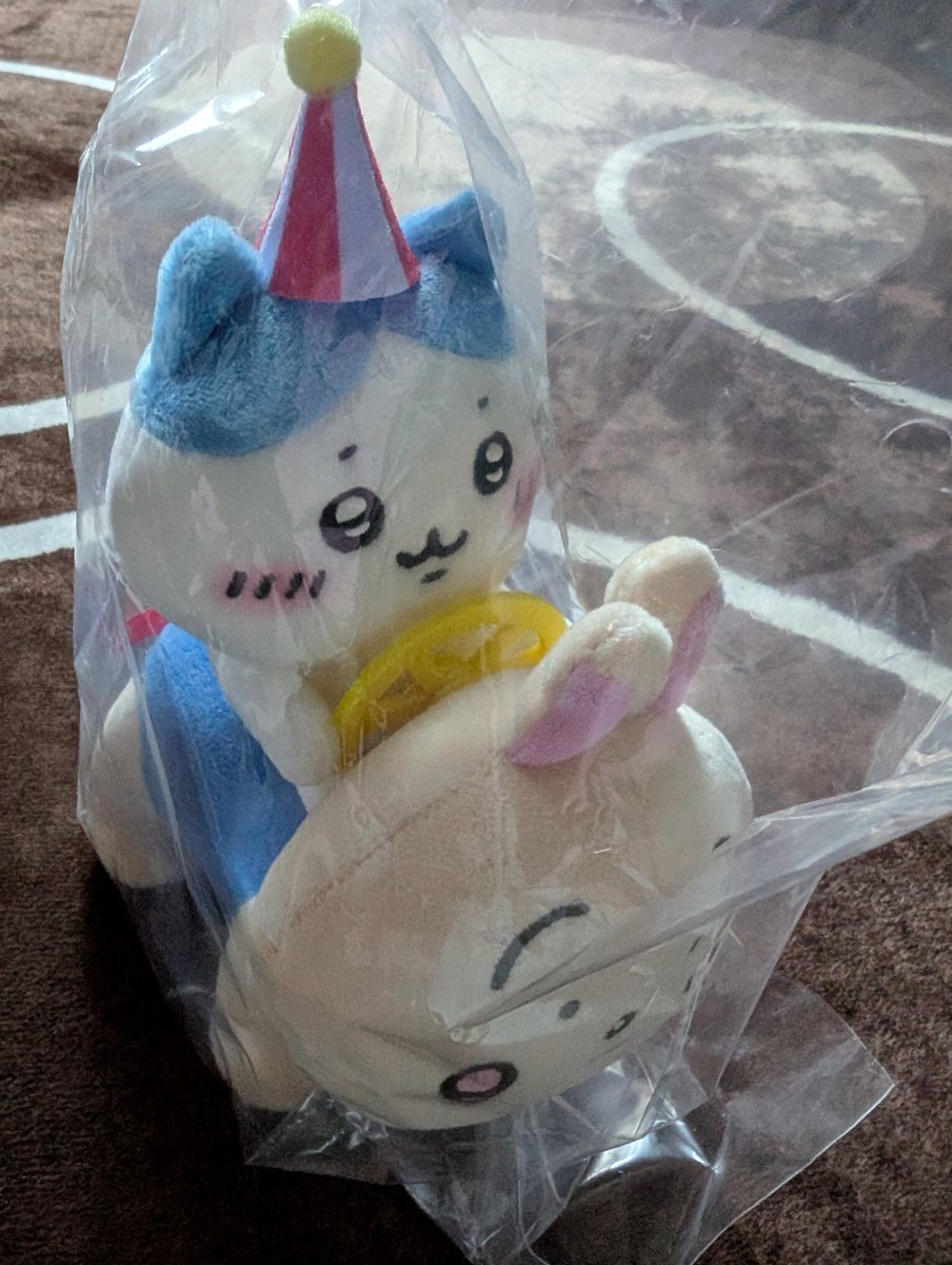 ぴーぽぽハチワレちゃんGET！ほんとかわいいすぎる(ˊ⸝⸝o̴̶̷  ̫ o̴̶̷⸝⸝ˋ)
ブラインド商品の追加購入でノベルティもいただいたうえに先日ハチワレちゃんが出なかったラメアクリルキーホルダーも無事引くことができ(今回赤のカプセルなのね！？)満足のちい活でした！！