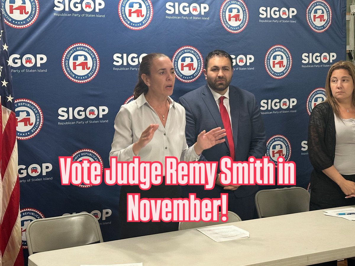 MikeTannousis's tweet image. 🚨 As Chairman of @GOPStatenIsland, I was honored to preside over our judicial convention last night. I’m proud to announce that we nominated Judge Remy Smith as the #Republican candidate for Judge of the Civil Court. If you live in the West or North shores of Staten Island,…