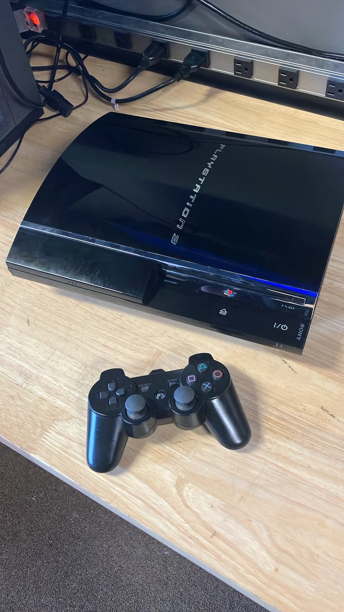 logisticsct's tweet photo. Broke out the Reballed CECHA01 PlayStation 3 to test some USB-C PS3 controllers.  Great system.   PS2/PS1 Backwards compatibility with great upscaling on this model PS3. https://t.co/odOT7609KA