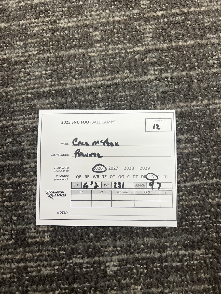 Cale McPeek (@calemcpeek) on Twitter photo Had a great time <a href="/SNUFootball/">SNU Football</a> today! Thank you for the invite <a href="/Coach_Indy/">Indy Siehndel</a> can’t wait to stay in touch! <a href="/CoachHada/">Dustin Hada</a>
#GAC #D2 Had a great time <a href="/SNUFootball/">SNU Football</a> today! Thank you for the invite <a href="/Coach_Indy/">Indy Siehndel</a> can’t wait to stay in touch! <a href="/CoachHada/">Dustin Hada</a>
#GAC #D2