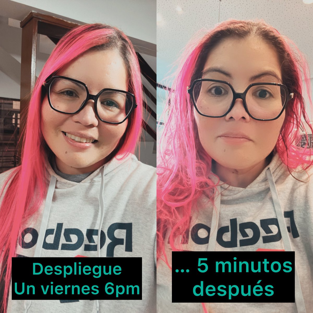 RoxsRoss's tweet image. Despliegue un viernes a las 18:00
🧘♀️ Antes: confianza total
😵💫 5 minutos después: “rollback, please…”
No es un bug… es una experiencia ✨
Nos vemos mañana en el live 💻🔥
🕐 13:00 ARG | 📺 twitch.tv/roxsross
#DevOps #CI_CD #DeployFriday #RoxsOps #90DíasDeDevOps