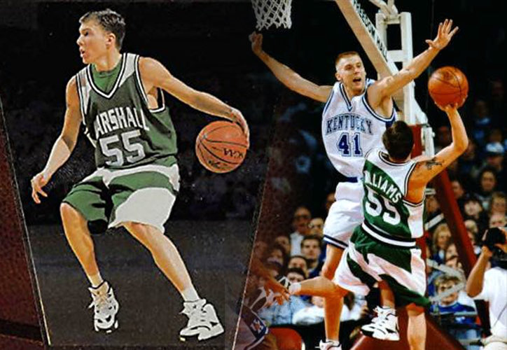 HerdThoughts's tweet image. Herd That wearing uniforms inspired by 1995 Marshall basketball uniforms.