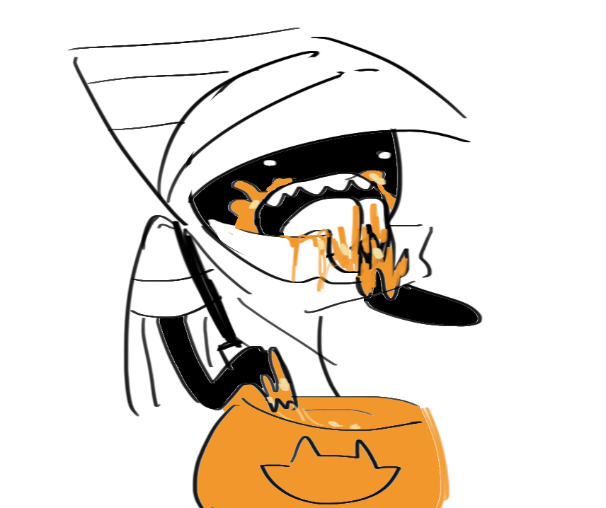 spisyto's tweet photo. cantown mayor wayward vagabond was just caught eating a pumpkin really disgustingly. is this really the man you guys elect to be mayor https://t.co/xwVINl4lZ8