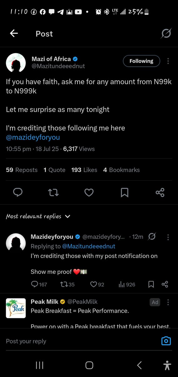 CreamDaDon's tweet photo. @Mazitundeeednut @mazideyforyou KingTunde Ednut, i dey with you and for you oo https://t.co/36O1yiGTh2