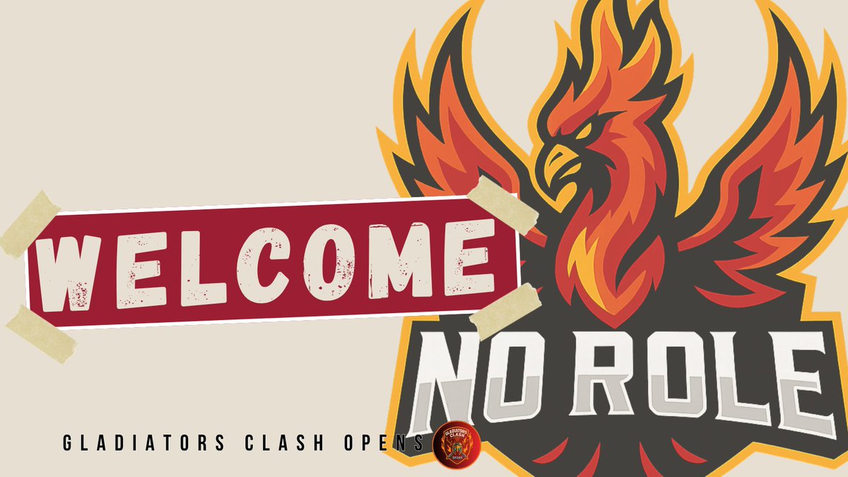 Gladiators_CO's tweet photo. WELCOME x #CR📌   

💰 |  60€ Prizepool 
🇮🇹 | @NoRole_cr

✨| #GCOE1 https://t.co/N4eJnyaj50