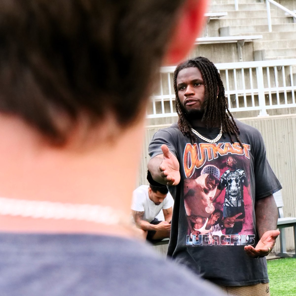The entire Buffalo Lake-Hector-Stewart football team took over the HAUS today.

After a long bus ride, they hit the turf at TCO Stadium for positional work with <a href="/LOScrimmage/">Line Of Scrimmage Coaching & Consulting</a>, team drills, and coaching from our experts. @vikings star <a href="/NoExcuses_23/">Joshua Metellus</a> even made a guest appearance.