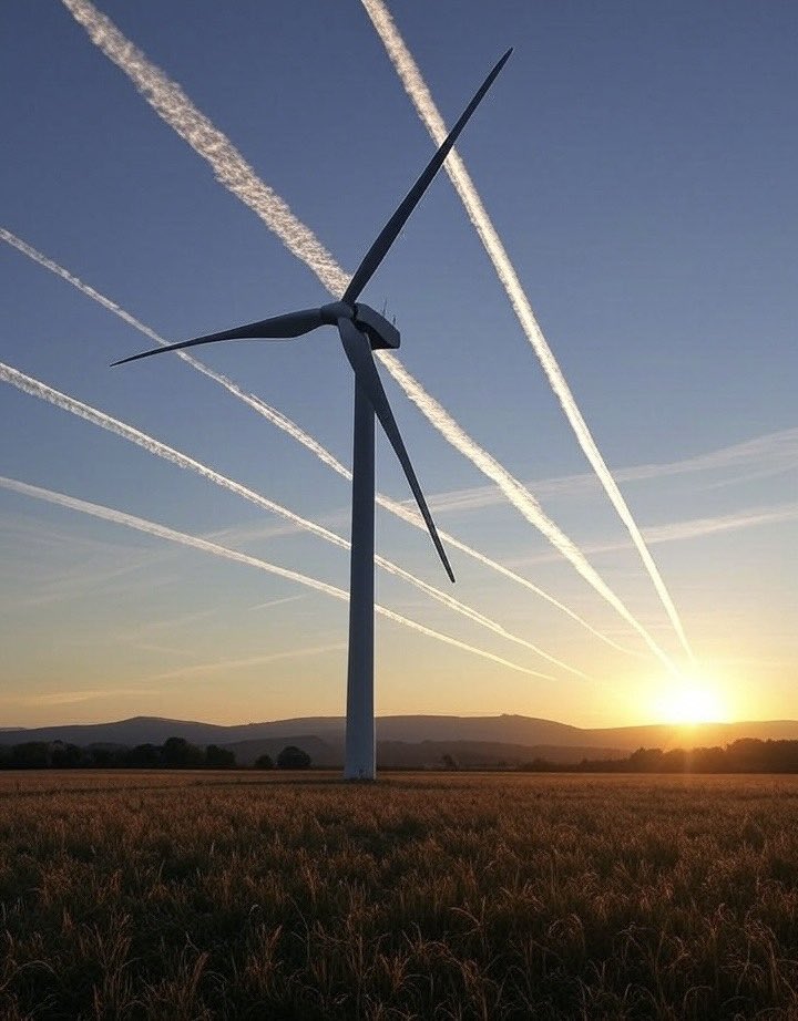 HAARP_UK's tweet image. The manufacture of a wind turbine emits a bazillion tons of CO2, 8,008,135 acres of rain forests will be felled to make 1 blade (which only lasts 2 weeks), it uses child labour, 7,175 kittens are sacrificed, and something something blah Starmer.*
*Source: James Melville