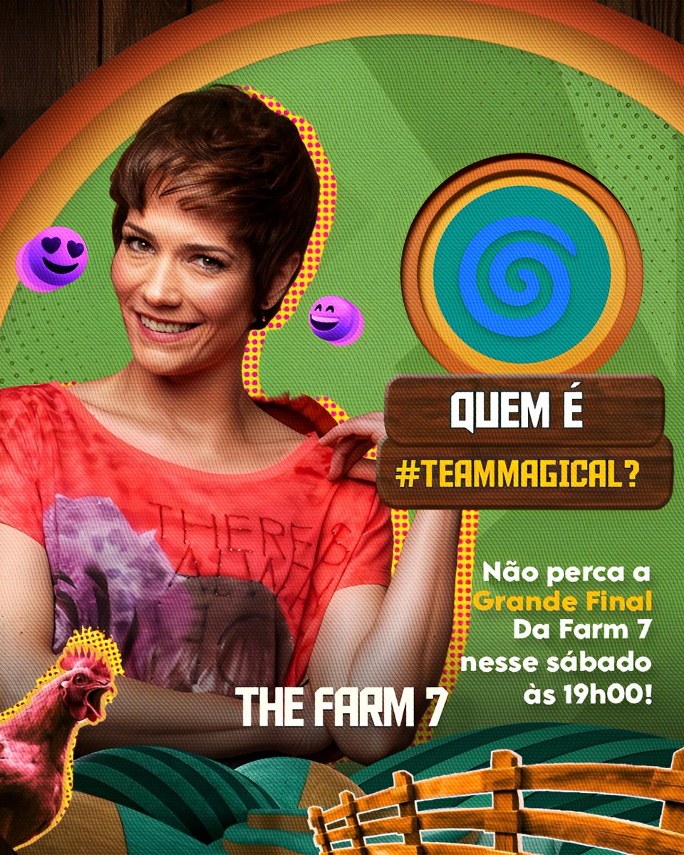 TheFarmRV's tweet photo. FINALISTA! 🎖 

Magical [@maagicaaal] foi o peão mais votado e garantiu a terceira vaga na grande final!

Quem aí é #TeamMagical 🌀?

#TheFarm7 🌾 https://t.co/6epVZjS1Yb