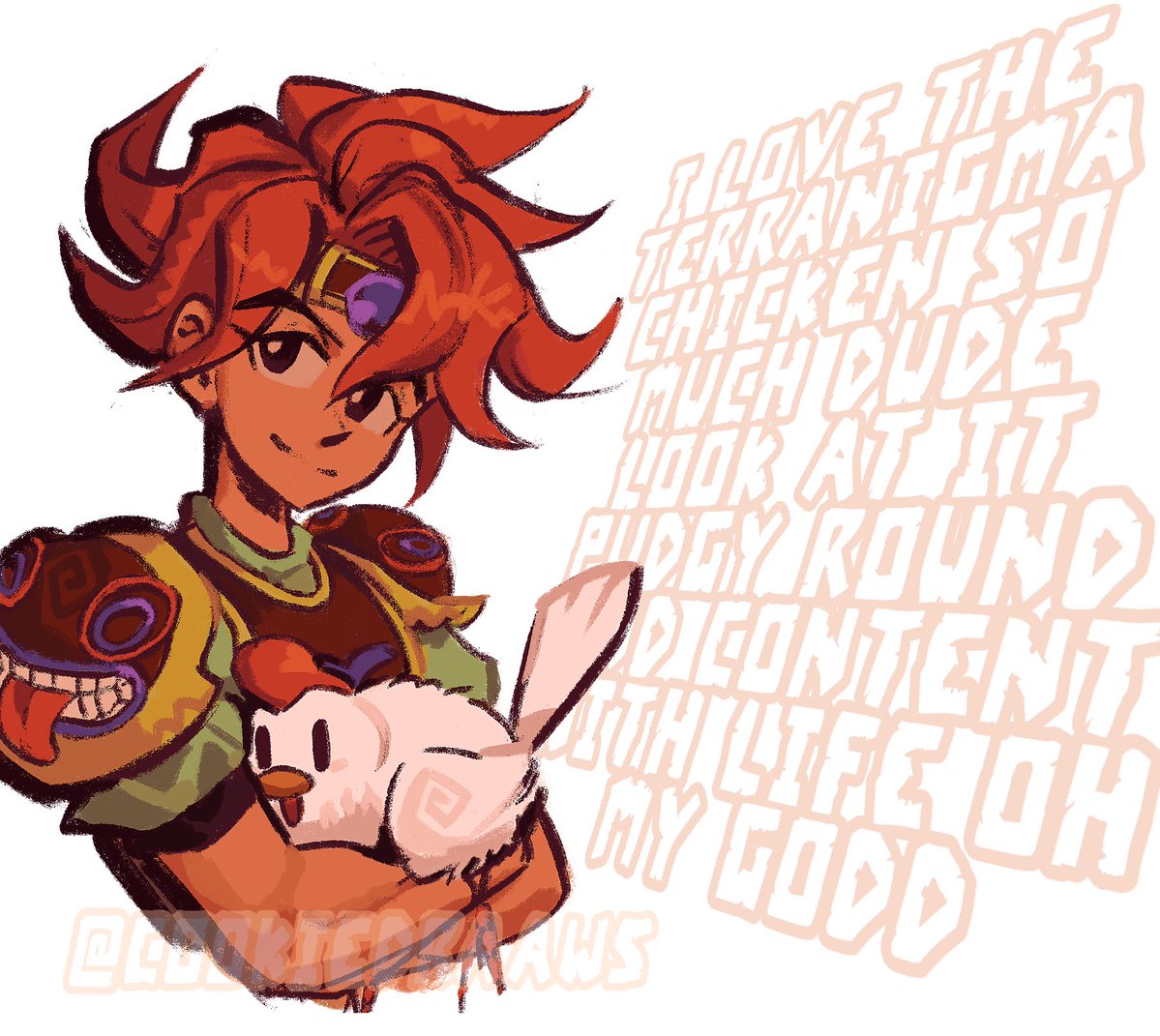 cookiedraaws's tweet image. I love the terranigma chicken so much dude look at it pudgy round and content with life oh my god