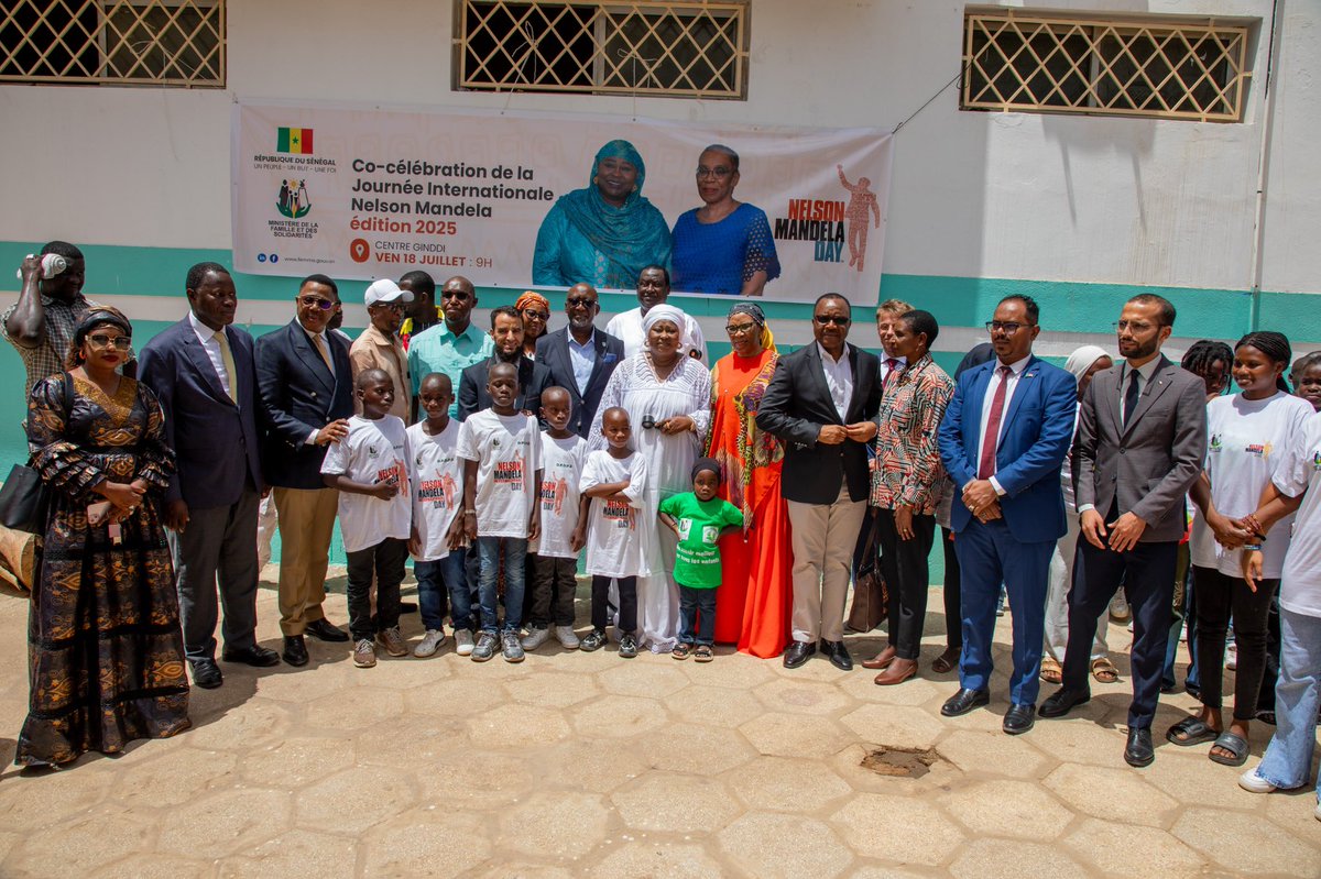 mfsgouvsn's tweet image. Mandela Day 2025 célébré au Sénégal : Un puissant appel à l’unité contre la pauvreté et les inégalités
#familleetsolidarites #MandelaDay