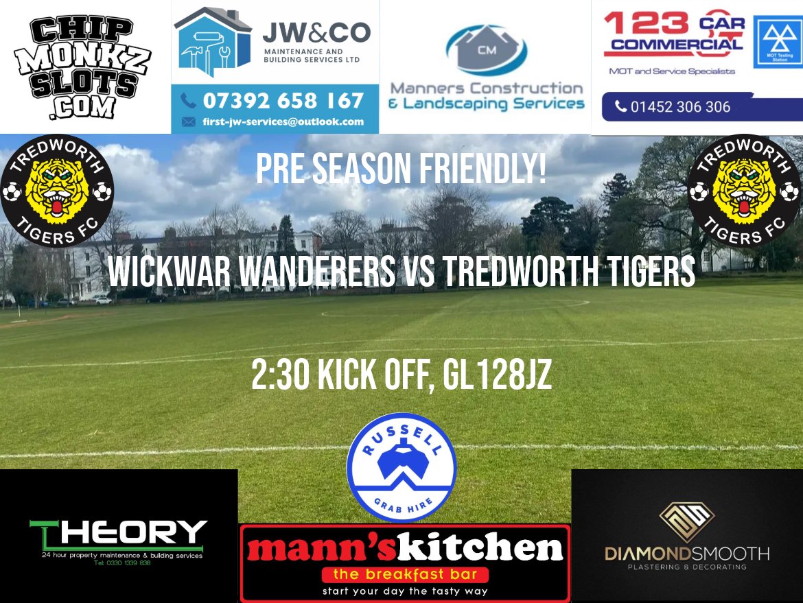 Tredworth Tigers (@tredworthfc) on Twitter photo Tomorrow The First Team Travel To An Ever Improving <a href="/WickwarWandFC_/">Wickwar Wanderers F.C.</a> Side, We Look Forward To The Game & A Beer After 🐯 Tomorrow The First Team Travel To An Ever Improving <a href="/WickwarWandFC_/">Wickwar Wanderers F.C.</a> Side, We Look Forward To The Game & A Beer After 🐯