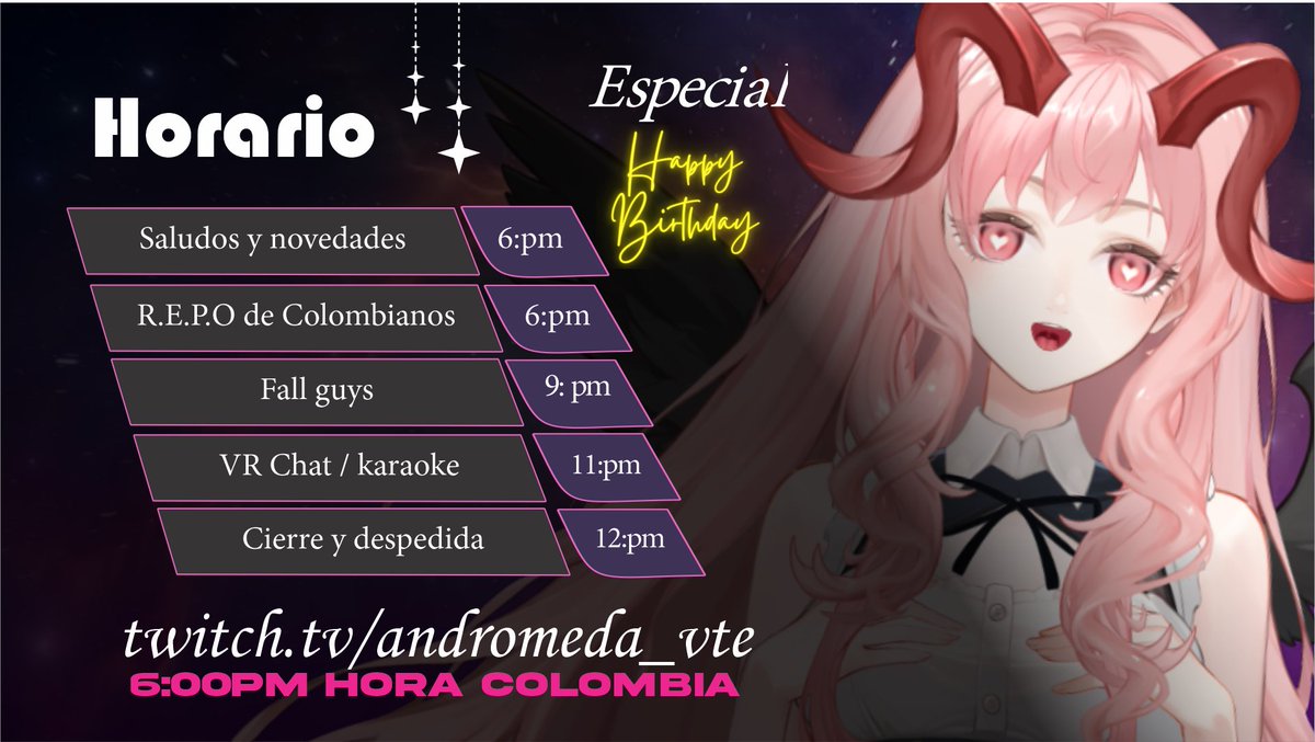 AndromedaVte's tweet image. Es hoy Es hoy Es hoy!!!!!!
Hoy tendremos un horario exclusivo
Veremos que de todo esto se podrá cumplir.
twitch.tv/andromeda_vte #REPO #Fallguys #Vtuber #VtuberES #andromedavte #cumpleanos