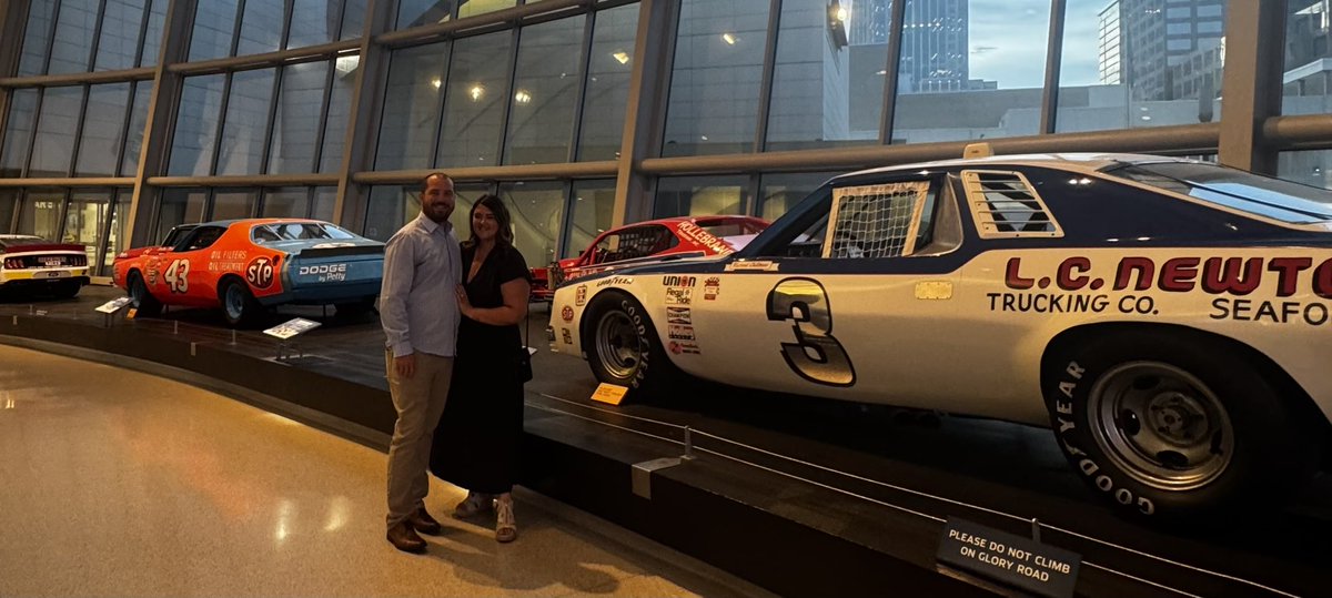 MW55's tweet image. Fun evening at the @NASCARHall with the family. Thank you @bcbsnc for having us.