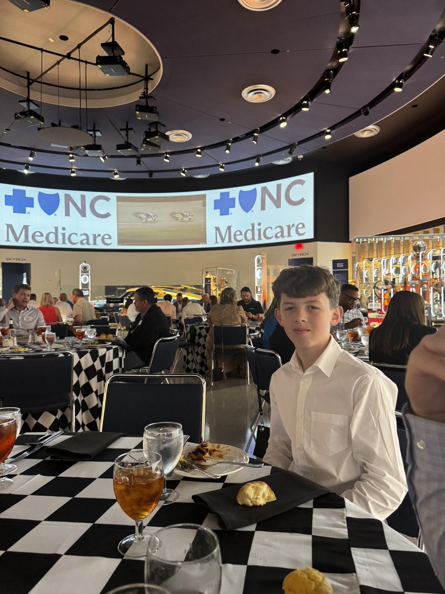 MW55's tweet image. Fun evening at the @NASCARHall with the family. Thank you @bcbsnc for having us.