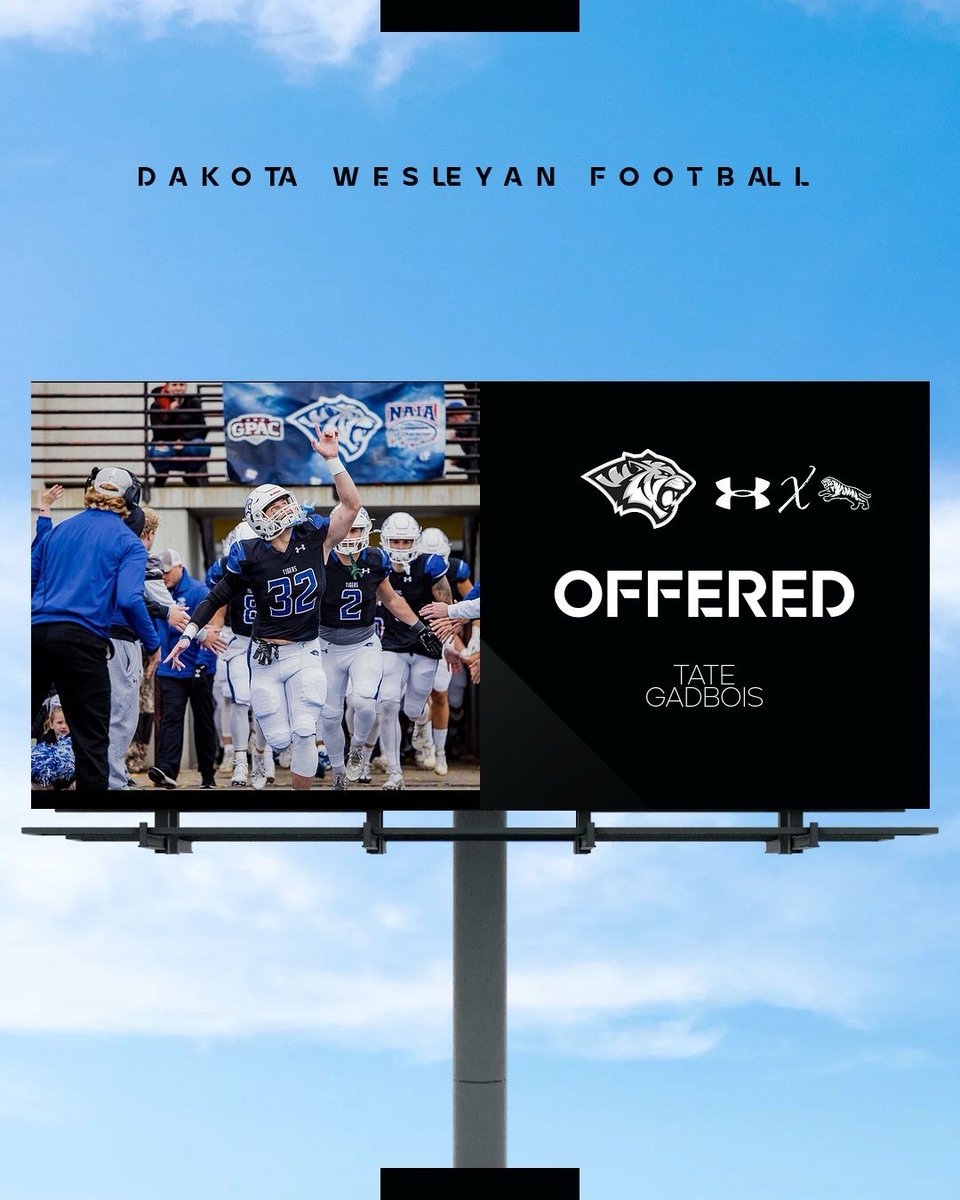 After a great call with <a href="/CoachDevericks/">Torren Devericks</a>, i’m blessed to say that I have been offered to play at <a href="/dwtigerfootball/">DWU Football</a>. I appreciate the whole staff for believing in me!!
#AGTG #Work=Results