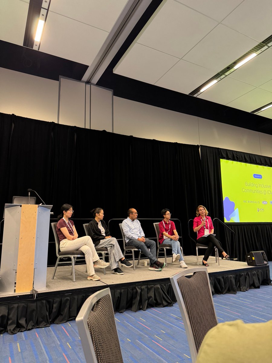 _LXAI's tweet image. Thank you to everyone who joined us for the Building Inclusive Communities social event at ICML!
A special thanks to the amazing speakers, to RBC Borealis for sponsoring the event, and to Women in Machine Learning for partnering with us to make it all possible!