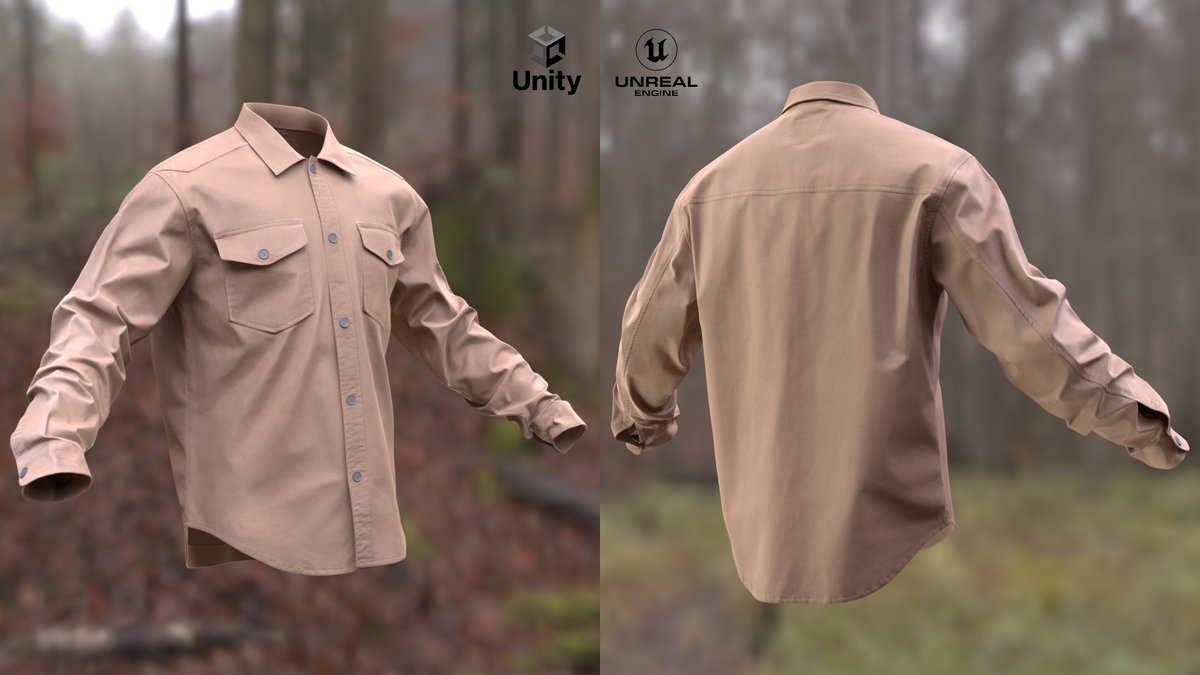 Outfit_Maker_UE's tweet photo. #3D Shirt model. Rigged to #UE5 and Metahuman skeletons, Ready for Unreal Engine 5
Create your custom outfit on the our website-https://t.co/KfkNWgPxA2
#GameDev #MetaHuman #UnrealEngine #3DAssets #LowPoly #RiggedModel #Unity3D #3DClothing #ModularClothing #3dmodelling https://t.co/qobTcaG5G1