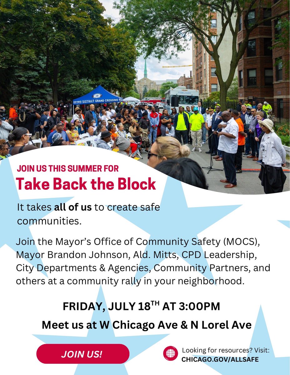 ChicagoCOPA's tweet image. Today, COPA attended the @ChicagosMayor Take Back the Block activation in the Austin community. City agencies were on hand to support in resident requests, there was food, giveaways, & activities. COPA was informing on our role in police accountability. #COPAInTheCommunity
