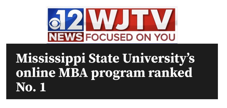 tatereeves's tweet image. Mississippi Momentum -
@msstate’s online MBA program is Number 1 in all of America! Hail State!
