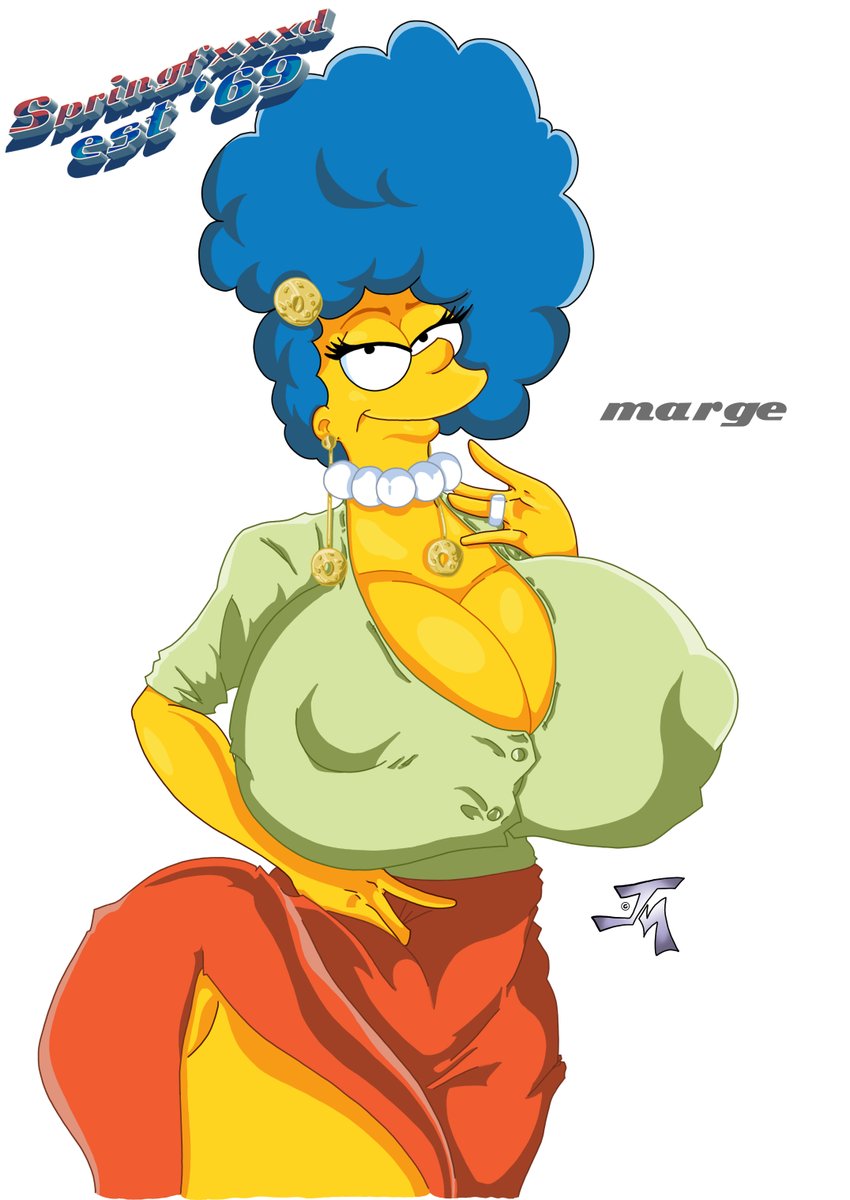 "Queen of the Donut Empire....." #FanArt #SimpsonsNSFW #SimpsonsMarge #NSFWArt