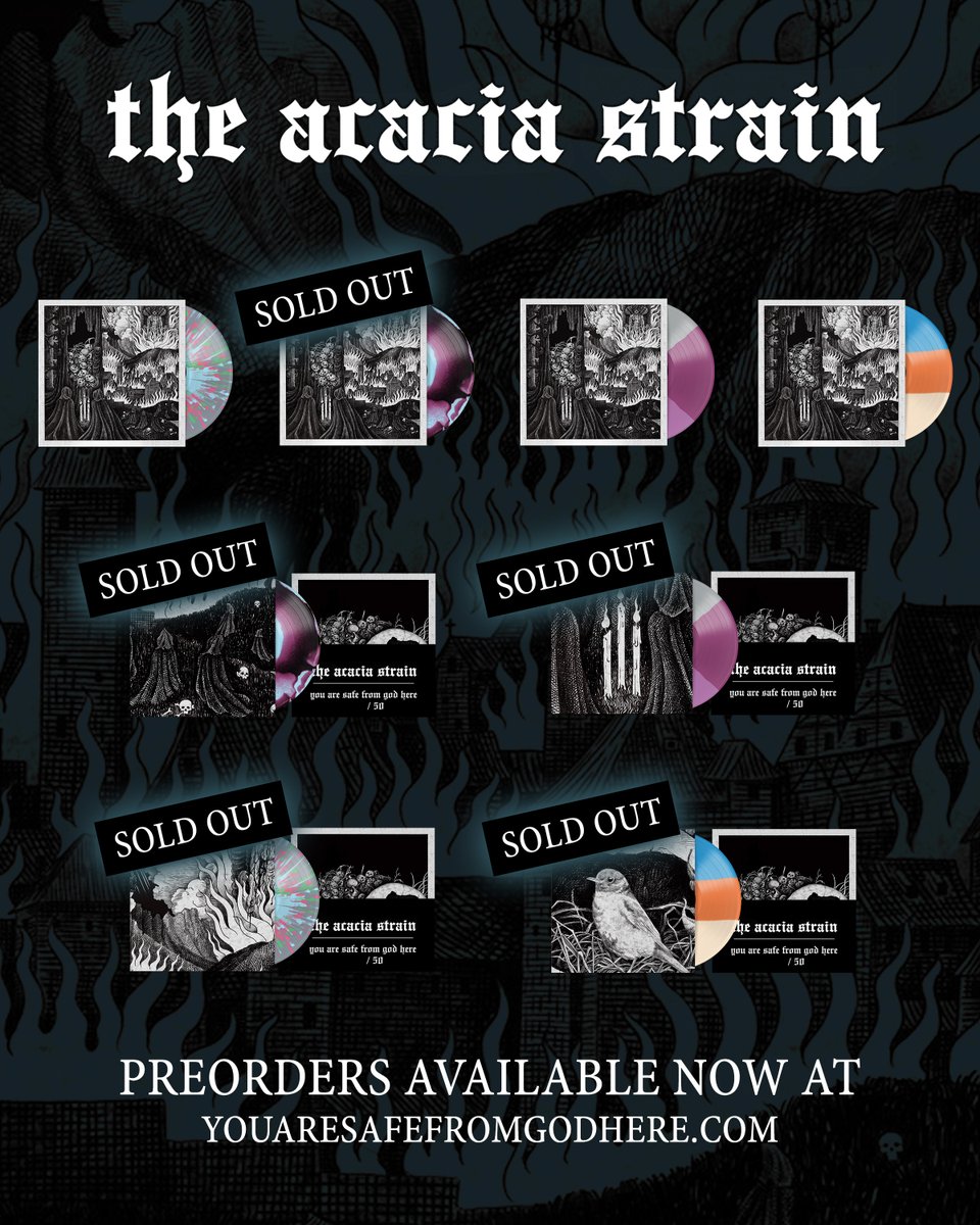 theacaciastrain's tweet image. YOU ARE SAFE FROM GOD HERE. PREORDERS AVAILABLE NOW. youaresafefromgodhere.com