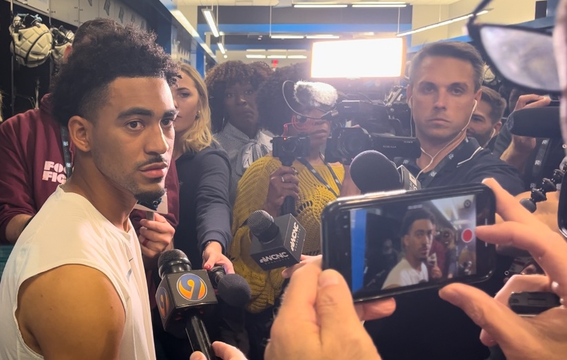 thecharpost's tweet image. #Panthers coach Dave Canales on QB Bryce Young: “We want to become Bryce Young’s offense, become this collective thing and get the chemistry going." Answers start next week with training camp. More: @WriterHawkins.
thecharlottepost.com/news/2025/07/1…