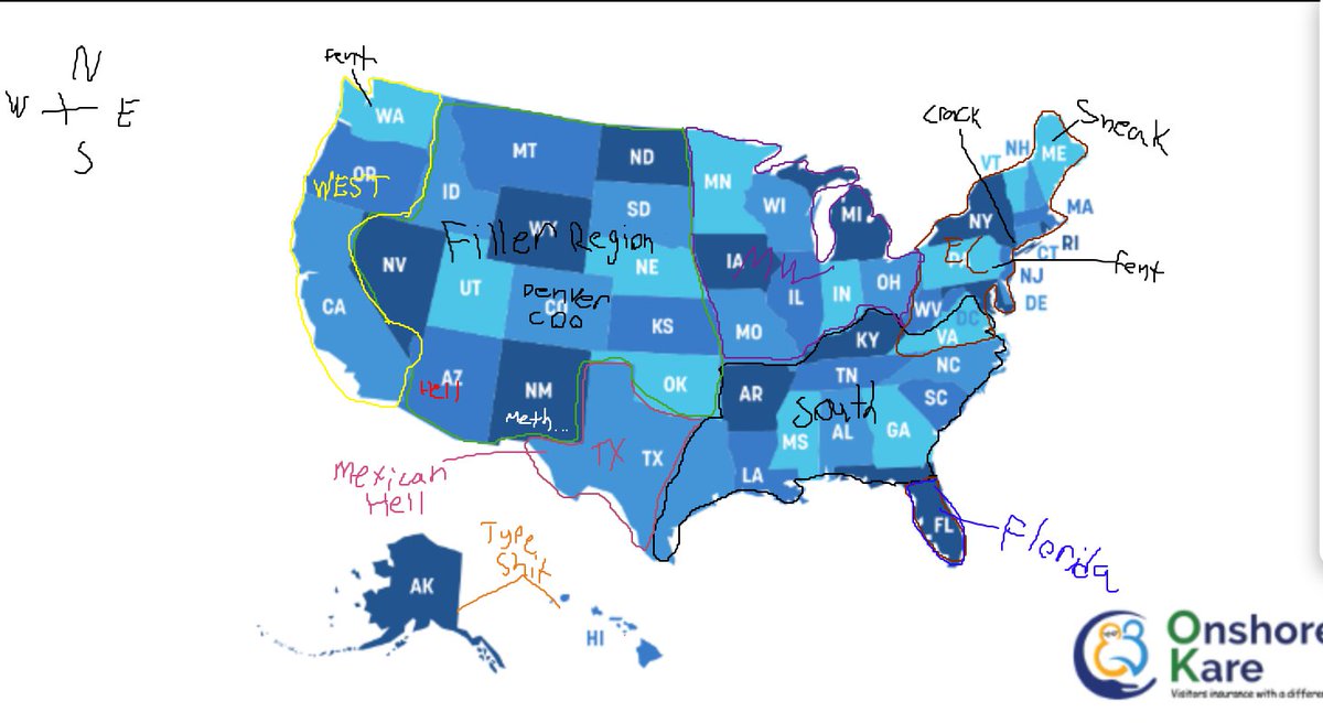 map of the us for anyone confused