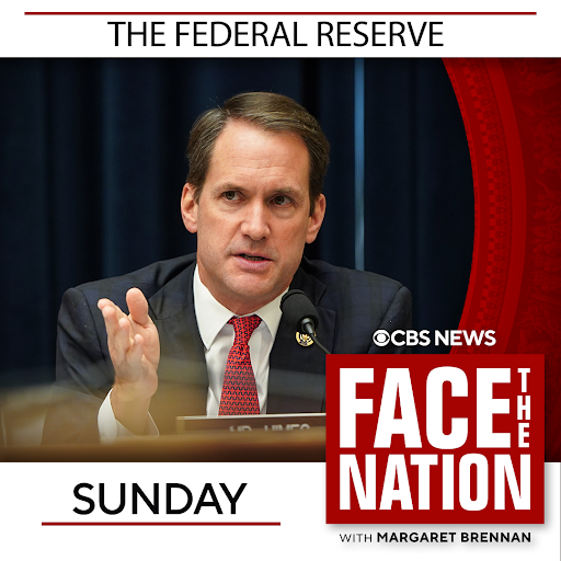 FaceTheNation's tweet image. SUNDAY: @margbrennan speaks with House Financial Service Committee member @jahimes as President Trump continues to threaten to fire Federal Reserve Chair Jerome Powell. Tune in Sunday at 10:30amET.