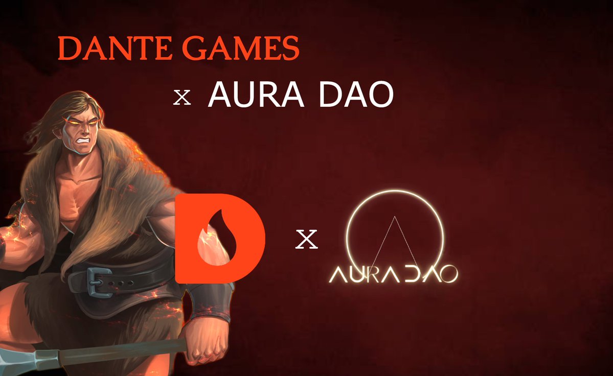 🚀 New partnership!

We're teaming up with <a href="/Aura_DAO/">Aura DAO</a> , a Web3 Gaming Guild from Brazil and LATAM connecting gamers, builders, and creators.

Together, we'll bring Dante Games to more purpose-driven communities 🌍🎮

#Web3Gaming #Partnership #DanteGames #AuraDAO