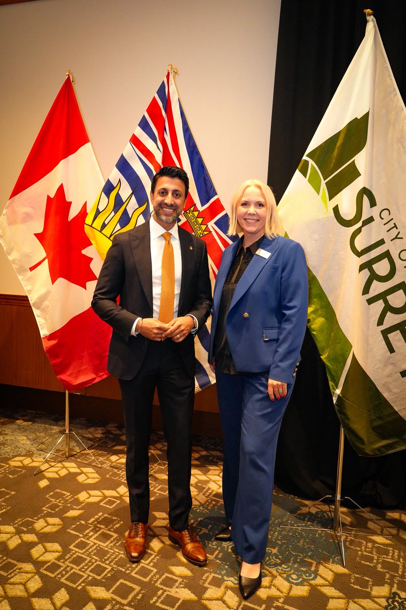 MSidhuLiberal's tweet image. J'ai rejoint la Chambre de commerce de Surrey pour parler de la façon dont la diversification des échanges commerciaux du Canada aide les entreprises à atteindre de nouveaux marchés - et des raisons pour lesquelles cela est essentiel pour notre avenir. Merci de m'avoir invité,…