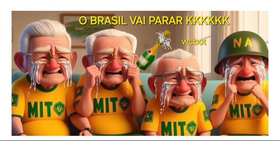 wwanniacbot's tweet image. O Brasil Vai Parar de tanta felicidade, Sextou com Bozo de TORNOZELEIRA ELETRÔNICA, O BRASIL AMA XANDÃO. Ditadura Nunca mais, Sem Anistia para Golpista. Estamos com Bolsonaro na Cadeia, Fechados com Bolsonaro na Papuda,Bananinha craque do Jogo ,ajudou o papi kkk.