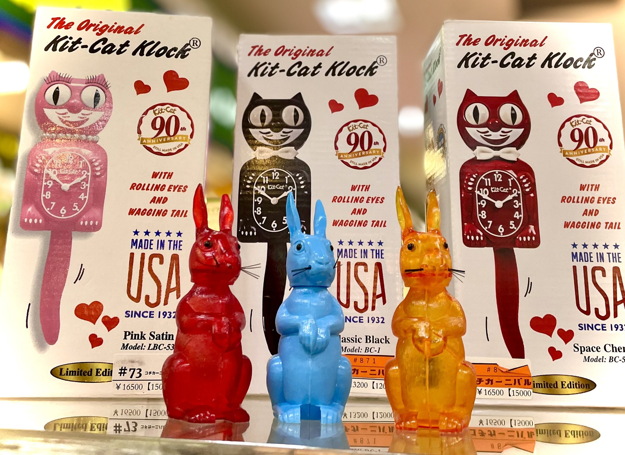 レディキットキャットクロック WH Kit-Cat キットキャットクロック