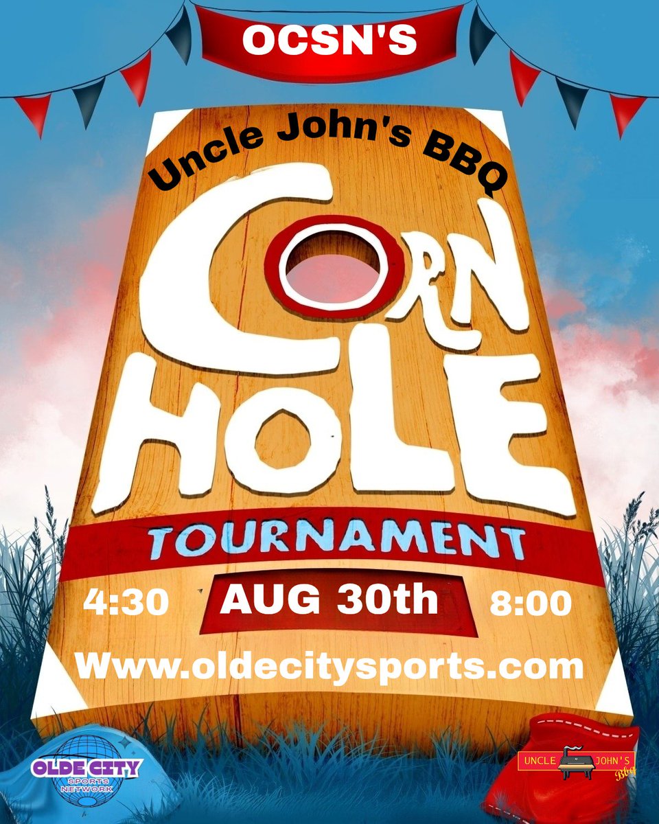 Olde City Sports Network (@olde_sports) on Twitter photo We're getting the 1st Annual <a href="/olde_sports/">Olde City Sports Network</a> Cornhole Tourney at <a href="/UncleJohnsBBQDE/">Uncle Johns BBQ Stand</a> underway this August. Details to come, we're going to try and help out a local business or charity with tickets for the tourney or raffles! Stay tuned all! #cornhole #smallbusinesssaturday We're getting the 1st Annual <a href="/olde_sports/">Olde City Sports Network</a> Cornhole Tourney at <a href="/UncleJohnsBBQDE/">Uncle Johns BBQ Stand</a> underway this August. Details to come, we're going to try and help out a local business or charity with tickets for the tourney or raffles! Stay tuned all! #cornhole #smallbusinesssaturday
