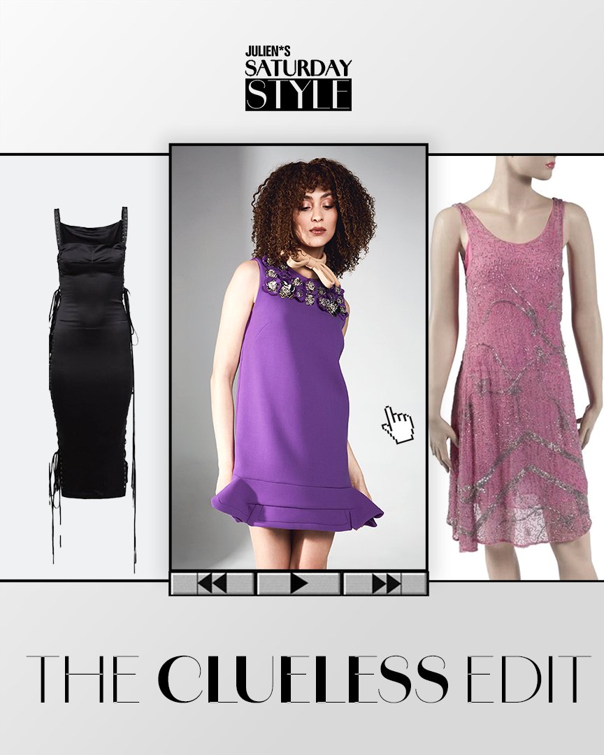 JuliensAuctions's tweet image. Today marks 30 years of Clueless—the film that taught us how to talk like Cher, dress like Dionne, and never settle for anything less than fabulous.
To celebrate, we're bringing you the ultimate Saturday Style Clueless Edit—featuring some of our favorite pieces that capture…