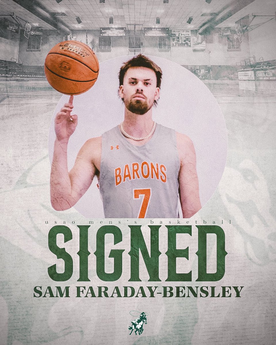 USAOmbb's tweet image. 𝒮𝒾𝑔𝓃𝑒𝒹.
We’re excited to have Sam Faraday-Bensley joining Drover Basketball! 🏀
@FaradaySam
#DroverNation 🏇