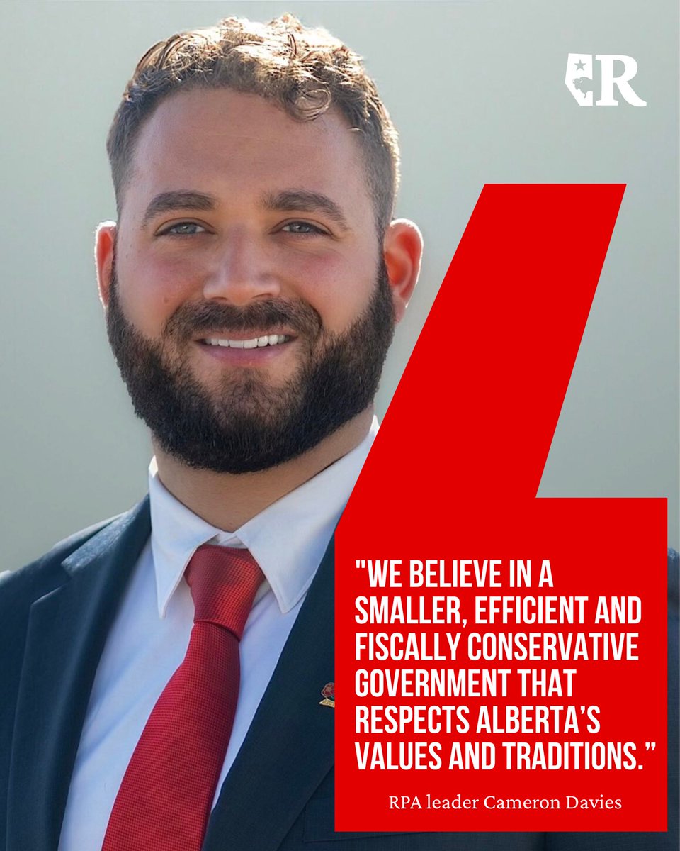 ABRepublicans's tweet image. Alberta doesn’t need more government it needs better government.
👉 One that’s small, efficient, and respects our values and traditions.
Join the movement: albertarepublicans.com
