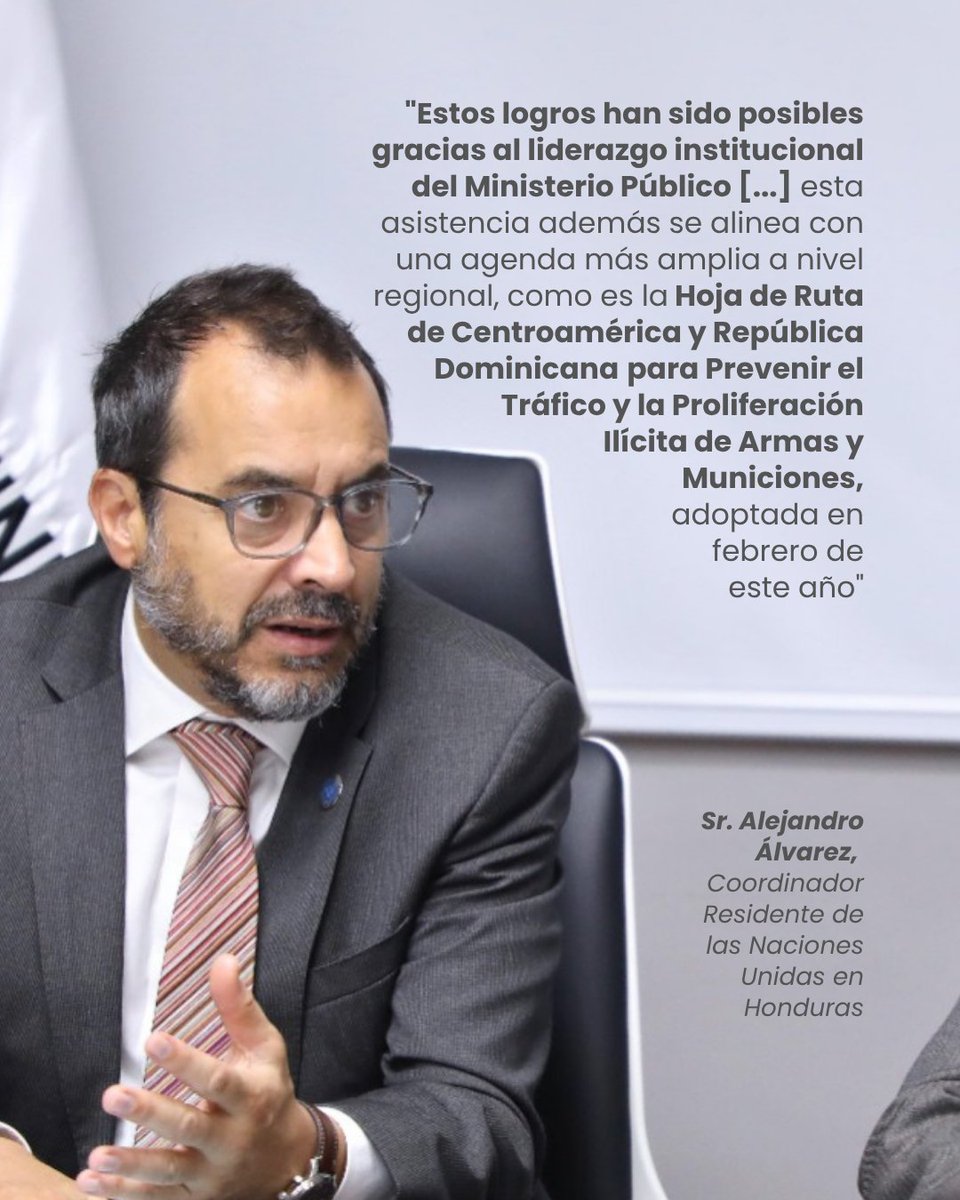 UNLIREC's tweet image. 🇭🇳 En junio UNLIREC realizó la reunión de cierre de la asistencia técnica al @MP_Honduras, bajo el proyecto #SALIENT, fortaleciendo la seguridad física y la gestión de evidencias de armas y municiones.