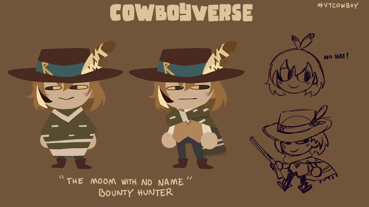 louisewong_art's tweet image. The mysterious bounty hunter with no name...🦉🤠
#drawMEI #VTcowboy