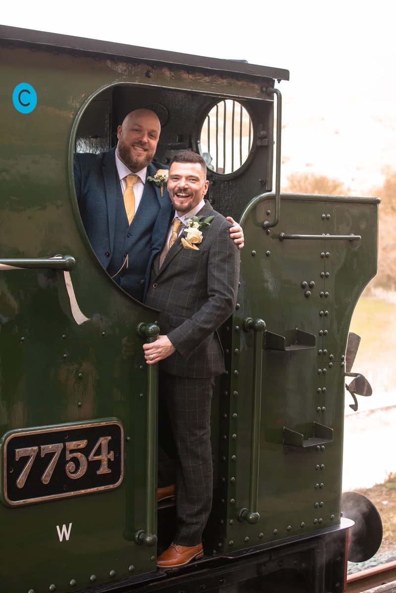HenryFan91's tweet image. Throw back to earlier this year when my husband and I had every train enthusiasts dream wedding! Percy was also there to present the good luck package too!